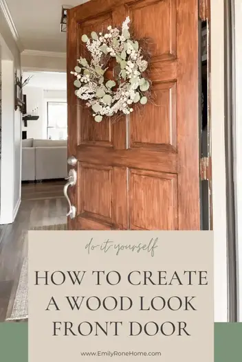 How to Paint a Door to Look Like Wood (It's Easier Than You Think!) -  Average But Inspired